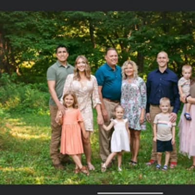 Barbara Hackett with family