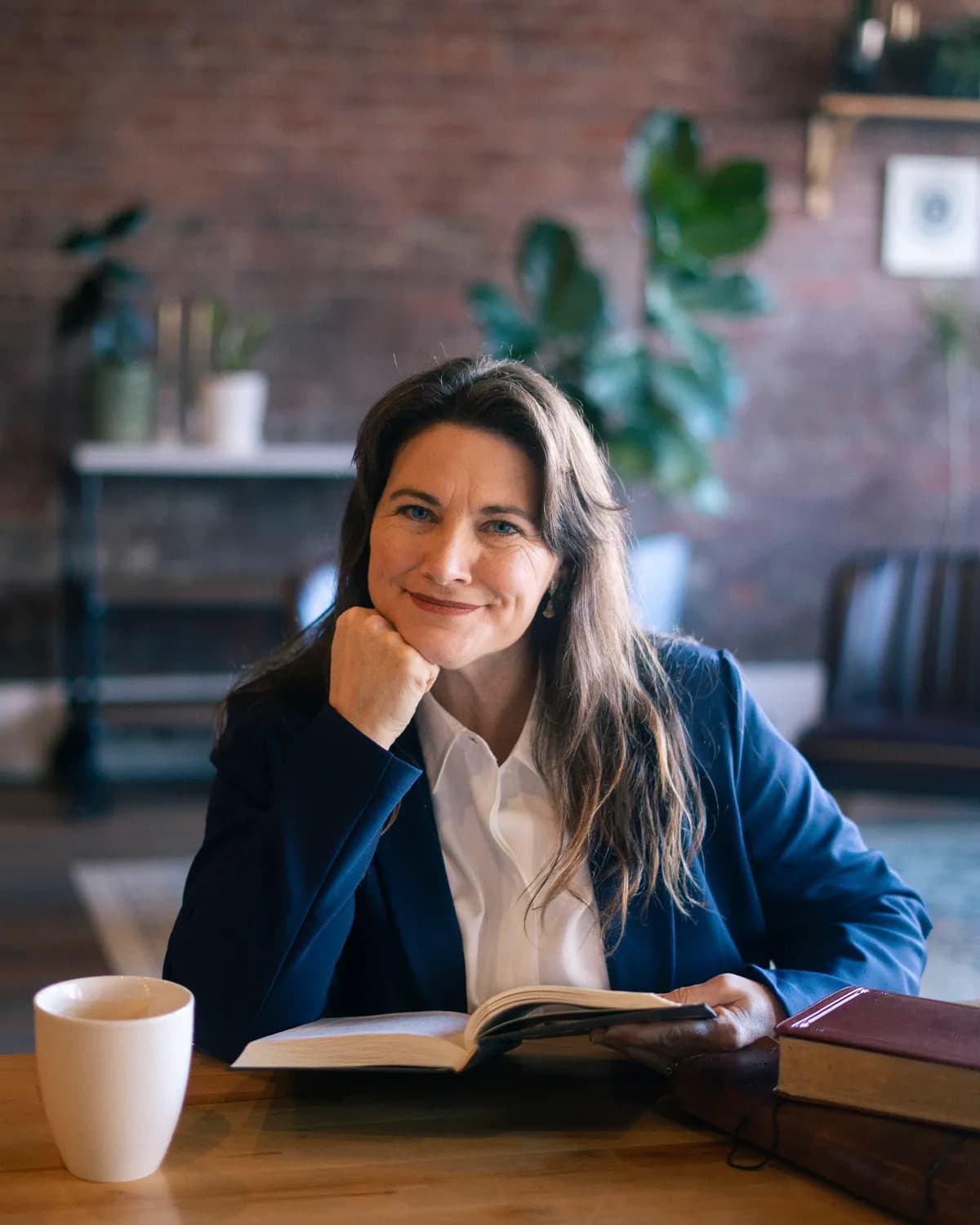 Sarah Brown at coffee shop